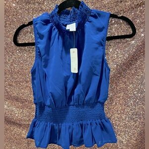 Japna Peplum blouse- Fun for Summer or Spring Wear. - Top Size S